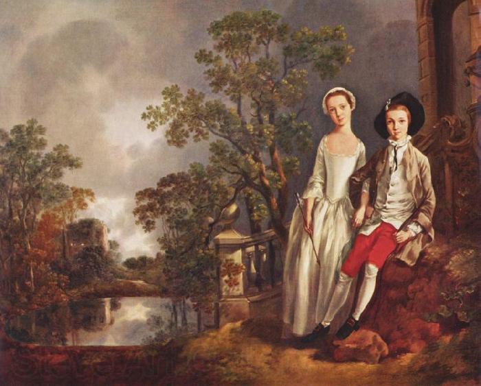 GAINSBOROUGH, Thomas Portrat des Heneage Lloyd und seiner Schwester